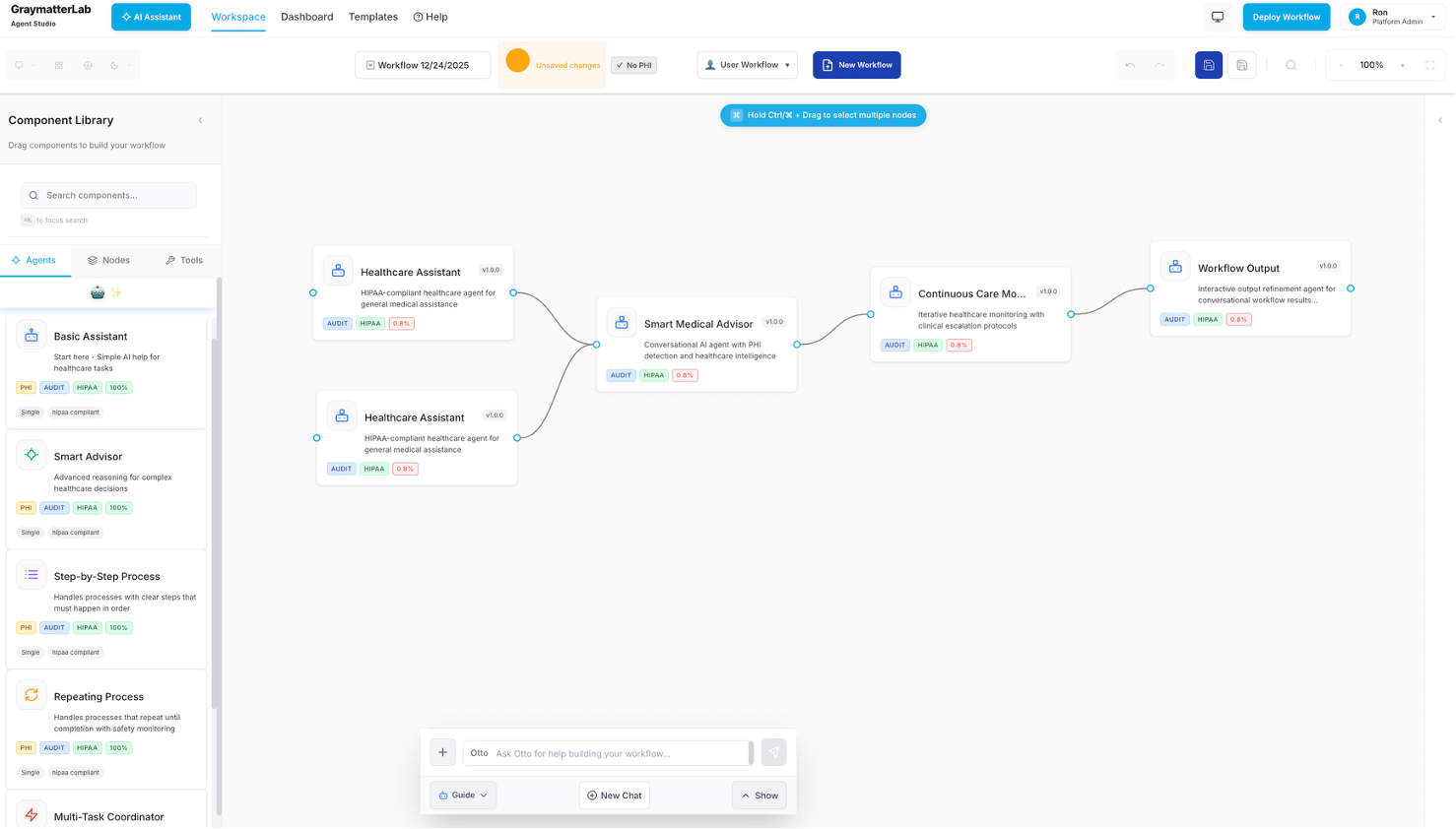 Agent Studio development environment for building AI agents